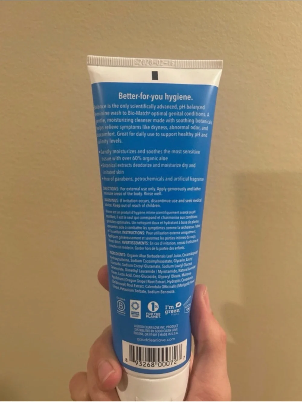 Balance Feminine Wash - Blue